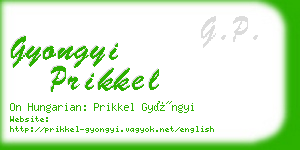 gyongyi prikkel business card